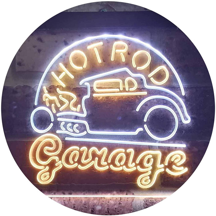 Hot Rod Garage LED Light Sign - Way Up Gifts