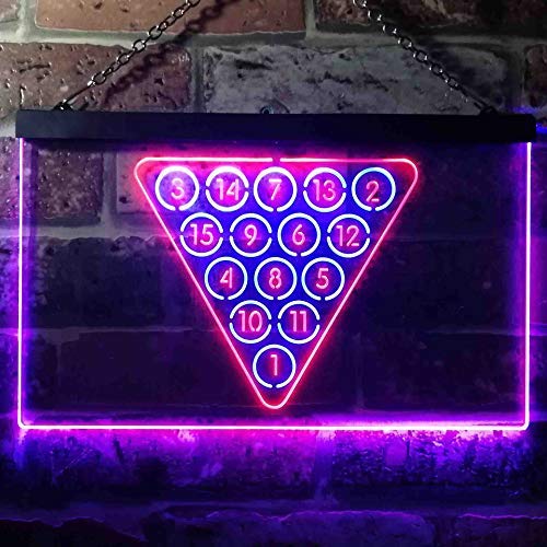 Billiards Pool Snooker LED Light Sign - Way Up Gifts