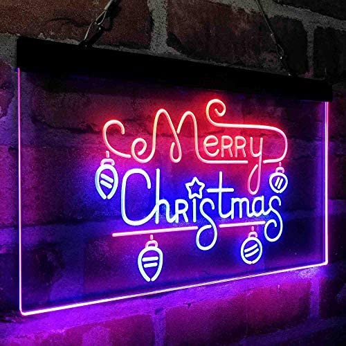 Merry Christmas Bulbs LED Light Sign - LED Gift Works