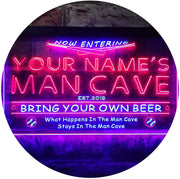 Personalized Sports Baseball Theme Man Cave LED Light Sign - LED Gift Works