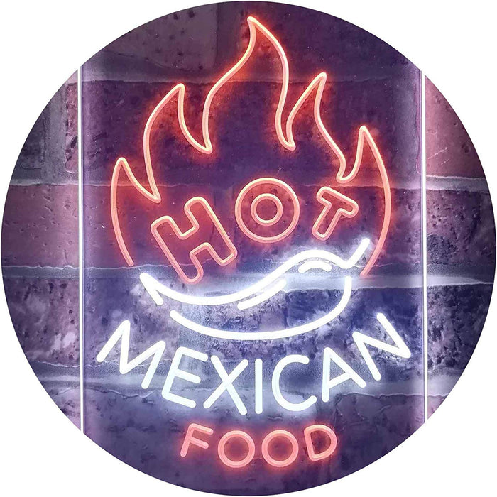 Hot Mexican Food LED Light Sign - Way Up Gifts