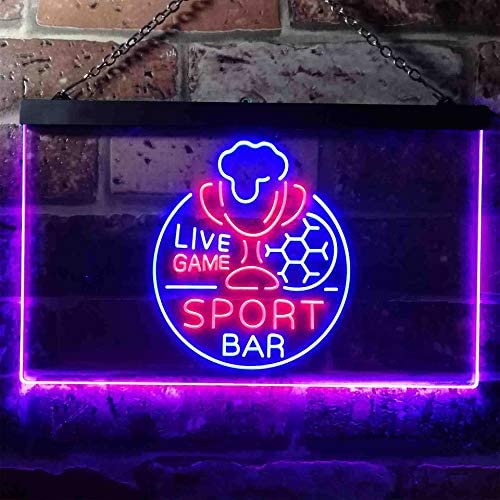 Live Game Sport Bar LED Light Sign - Way Up Gifts