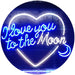 I Love You to The Moon LED Light Sign - Way Up Gifts