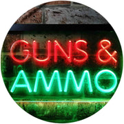 Guns Ammo LED Light Sign - LED Gift Works
