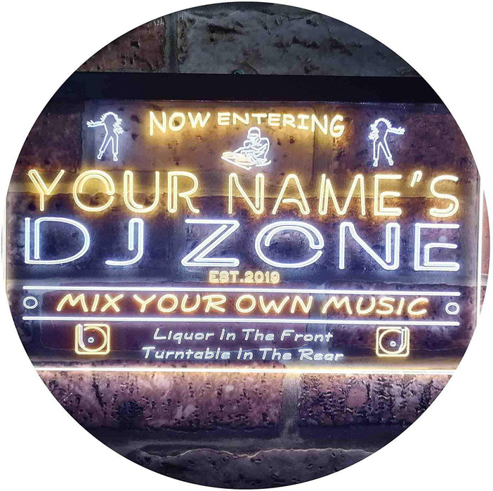 Personalized Music DJ Zone DJ Gift LED Light Sign - Way Up Gifts