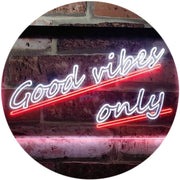 Good Vibes Only LED Light Sign - LED Gift Works