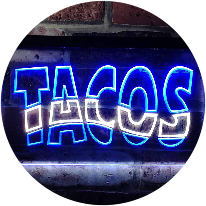 Mexican Restaurant Tacos LED Light Sign - Way Up Gifts