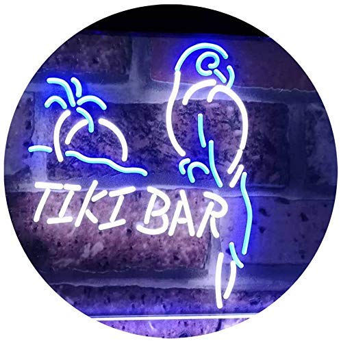 Parrot Tiki Bar LED Light Sign - Way Up Gifts