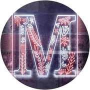 Family Name Letter M Initial Monogram LED Light Sign - LED Gift Works
