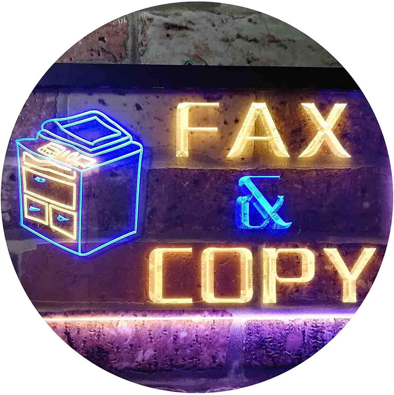 Fax Copy LED Light Sign - LED Gift Works