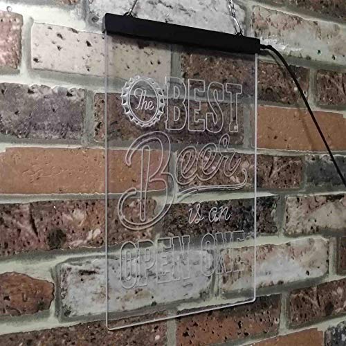 Best Beer is an Open One LED Light Sign - Way Up Gifts