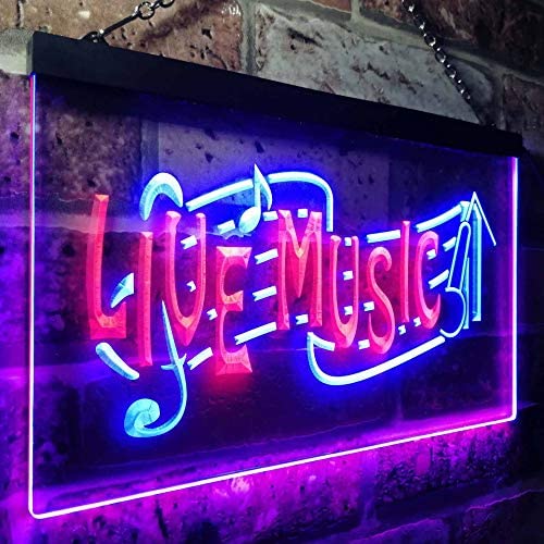 Live Music LED Light Sign - LED Gift Works