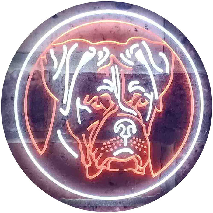 Boxer Dog Decor LED Light Sign - Way Up Gifts