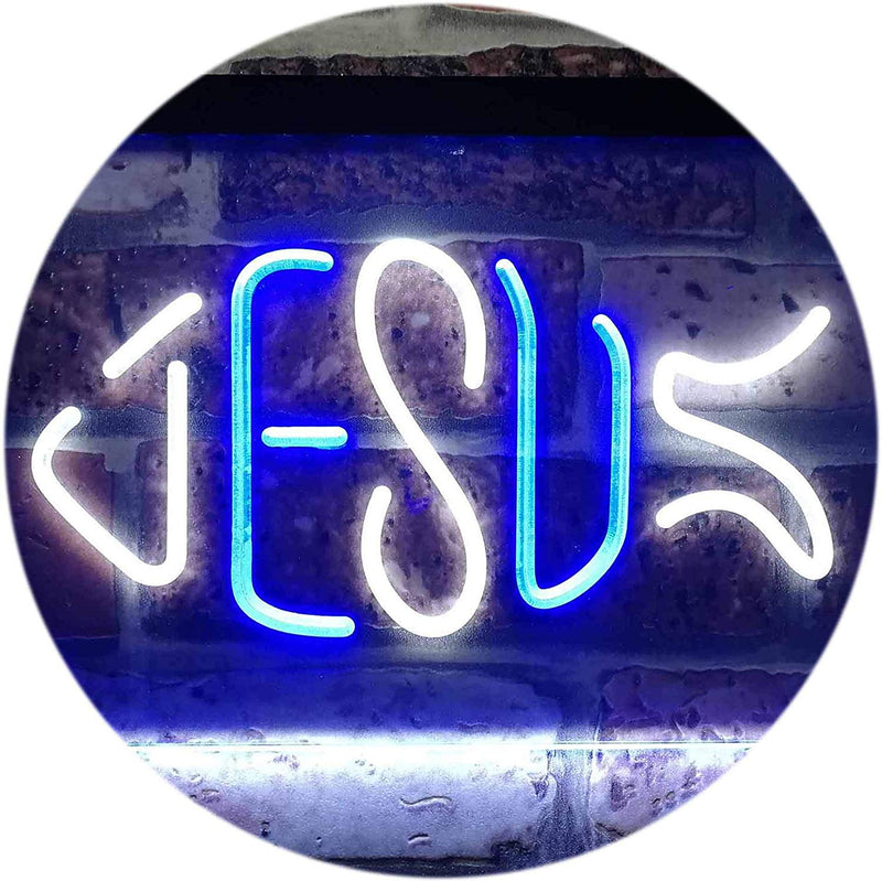 Jesus Fish LED Light Sign - LED Gift Works