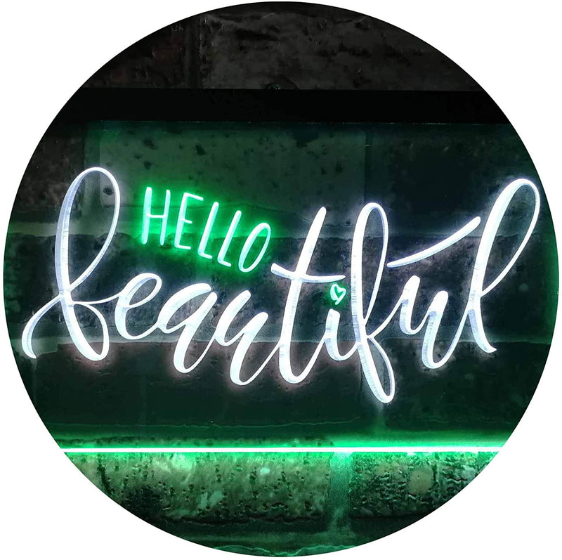 Hello Beautiful LED Light Sign - LED Gift Works