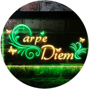 Carpe Diem Seize The Day Bedroom Quote LED Light Sign - LED Gift Works