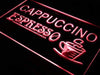 Cafe Cappuccino Espresso LED Light Sign - Way Up Gifts