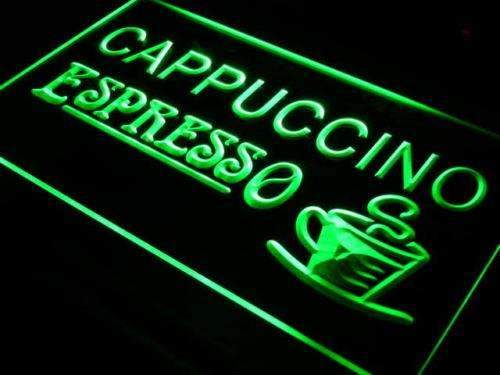 Cafe Cappuccino Espresso LED Light Sign - Way Up Gifts