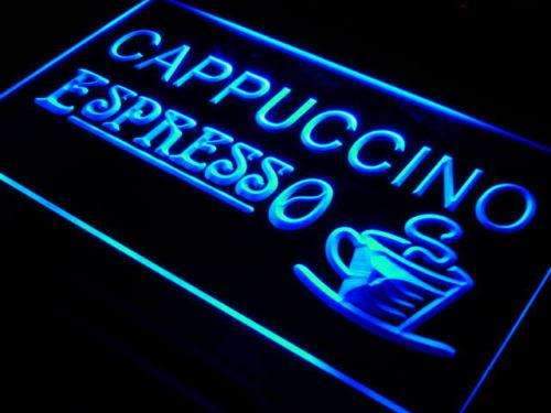 Cafe Cappuccino Espresso LED Light Sign - Way Up Gifts