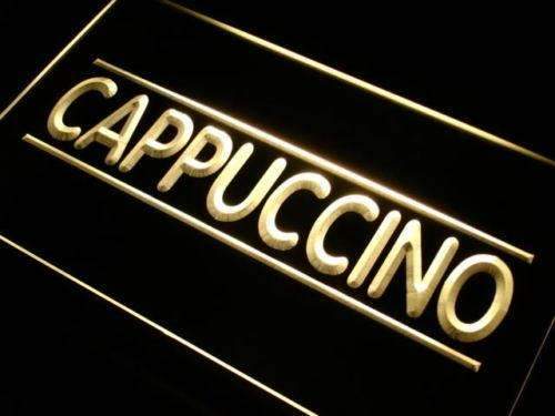 Cafe Cappuccino LED Light Sign - Way Up Gifts