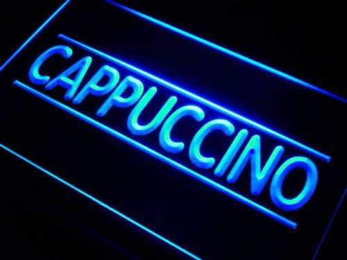 Cafe Cappuccino LED Light Sign - Way Up Gifts