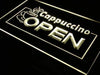 Cafe Cappuccino Open LED Light Sign - Way Up Gifts