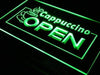 Cafe Cappuccino Open LED Light Sign - Way Up Gifts