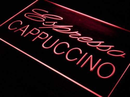 Cafe Espresso Cappuccino LED Light Sign - Way Up Gifts