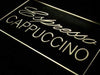 Cafe Espresso Cappuccino LED Light Sign - Way Up Gifts