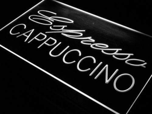 Cafe Espresso Cappuccino LED Light Sign - Way Up Gifts