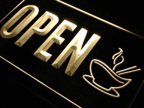 Cafe Noodles Soup Open LED Light Sign - Way Up Gifts