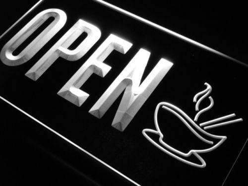 Cafe Noodles Soup Open LED Light Sign - Way Up Gifts