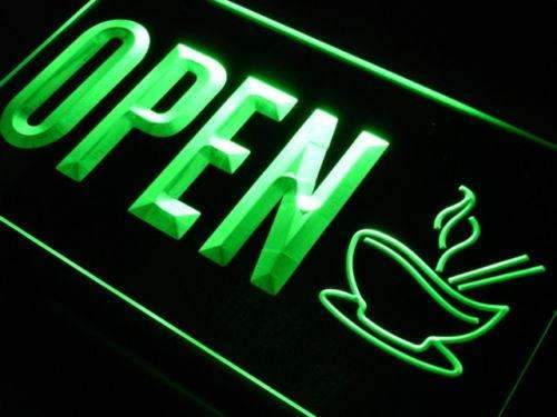 Cafe Noodles Soup Open LED Light Sign - LED Gift Works