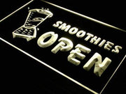 Cafe Smoothies Open LED Light Sign - LED Gift Works