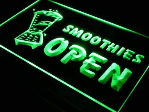 Cafe Smoothies Open LED Light Sign - Way Up Gifts