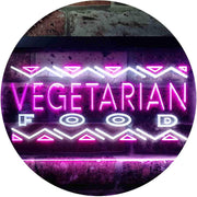 Vegetarian Food LED Light Sign - LED Gift Works