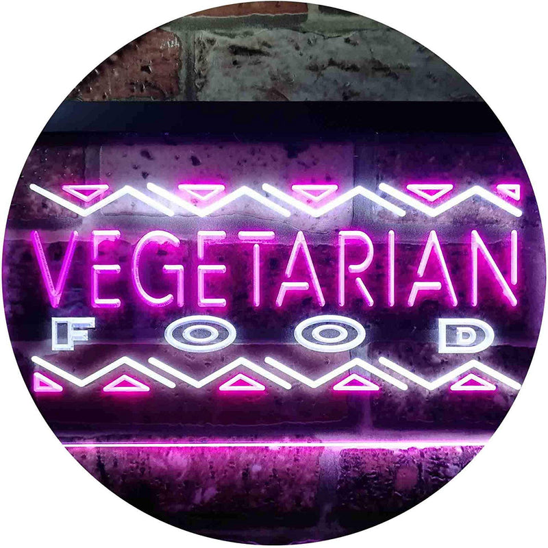 Vegetarian Food LED Light Sign - LED Gift Works