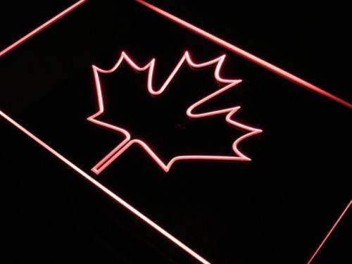 Canadian Maple Leaf LED Light Sign - LED Gift Works