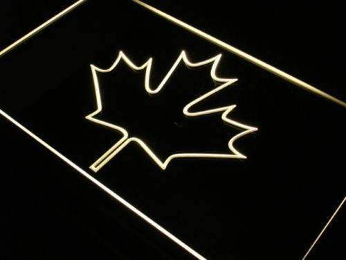 Canadian Maple Leaf LED Light Sign - LED Gift Works