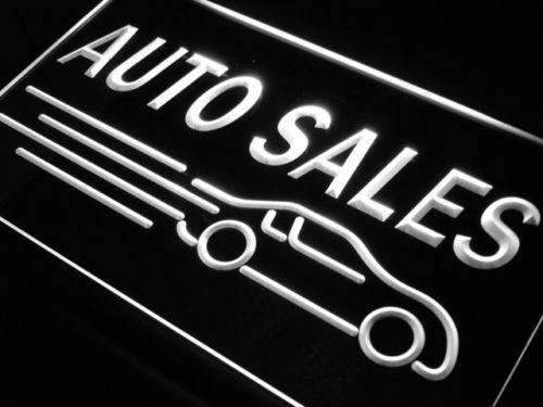 Car Auto Sales LED Light Sign - LED Gift Works
