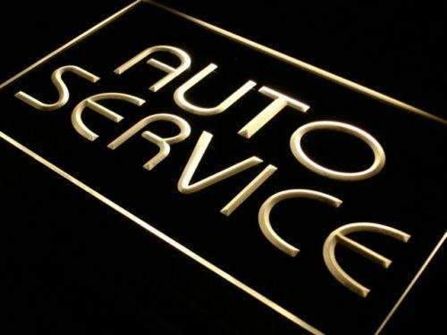 Car Auto Service LED Light Sign - Way Up Gifts