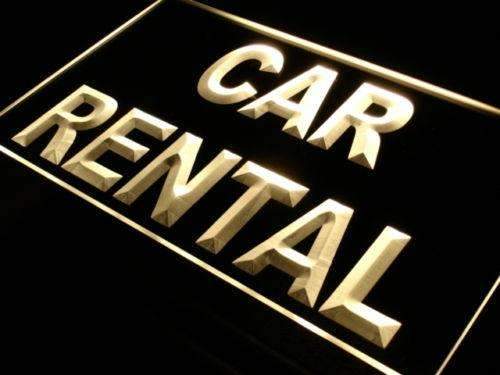 Car Rental LED Light Sign - Way Up Gifts