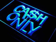 Cash Only LED Light Sign - LED Gift Works