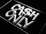 Cash Only LED Light Sign - LED Gift Works
