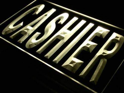 Cashier LED Light Sign - LED Gift Works