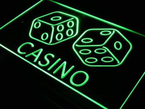 Casino Dice LED Light Sign - Way Up Gifts