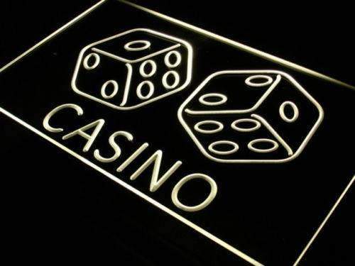 Casino Dice LED Light Sign - Way Up Gifts
