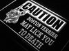 Caution Boston Terrier LED Light Sign - Way Up Gifts