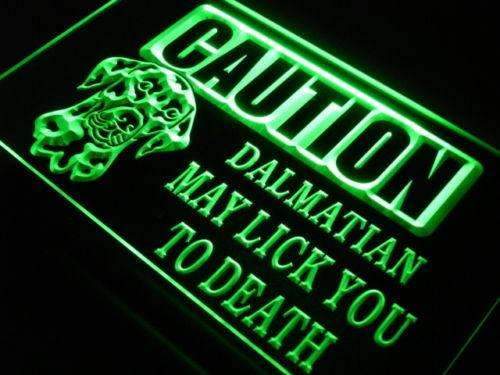 Caution Dalmatian LED Light Sign - Way Up Gifts