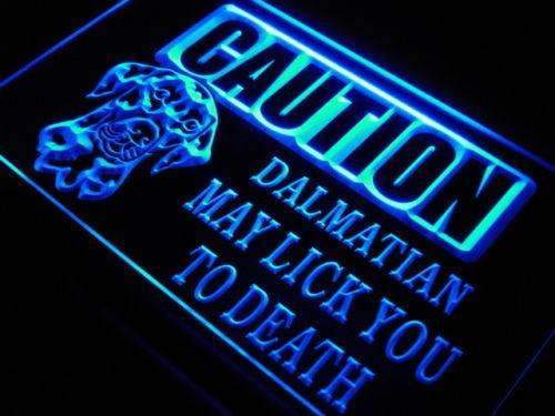 Caution Dalmatian LED Light Sign - LED Gift Works